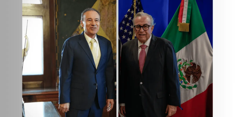 Gobernadores de Sinaloa y Sonora asisten a los festejos de la Independencia de EE.UU. en el consulado de Hermosillo