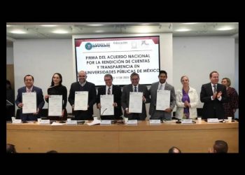 Universidades públicas firman acuerdo nacional para rendición de cuentas y transparencia
