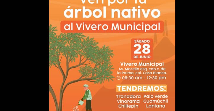 Se donarán árboles nativos el próximo sábado en el Vivero Municipal de Hermosillo