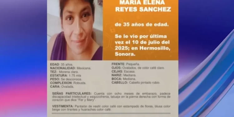 Buscan a Mujer Desaparecida en Hermosillo; Cuenta con 8 Meses de Embarazo