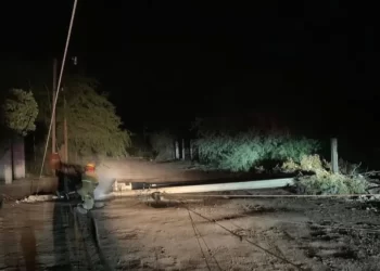 Fuertes Vientos Dejan Sin Energía Eléctrica a Varias Colonias de Empalme