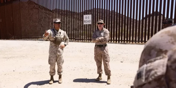 Nuevo grupo de marines de Camp Pendleton encargado de la seguridad de la frontera sur en Arizona