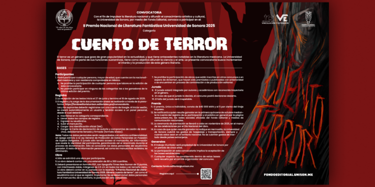 Abierta la convocatoria del segundo Premio Nacional de Literatura Fantástica Universidad de Sonora 2025