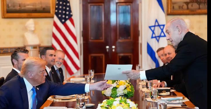 Netanyahu anuncia durante una visita a la Casa Blanca su nominación de Trump para el Nobel de la Paz