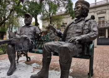 Tras retirar esculturas del ‘Che’ y Fidel Castro; Ceci Flores señala: “Ojalá nos defendieran como a las estatuas”