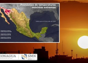 El SMN alertó que la onda de calor, con temperaturas de más de 45 grados en Baja California y Sonora, continuará