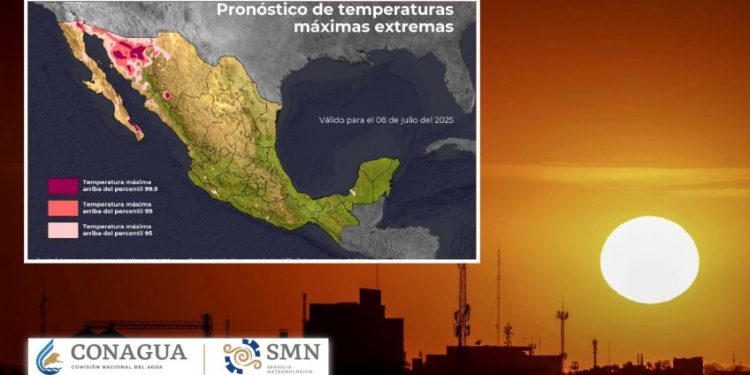 El SMN alertó que la onda de calor, con temperaturas de más de 45 grados en Baja California y Sonora, continuará