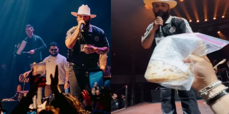 Carin León y su gran concierto en Londres, donde fan le regala tortillas hechas en su natal Sonora