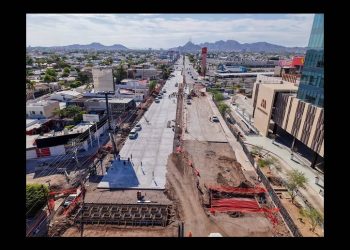 Siete meses después de haberse iniciado obra del Paso a Desnivel lleva un 40 por ciento de avance