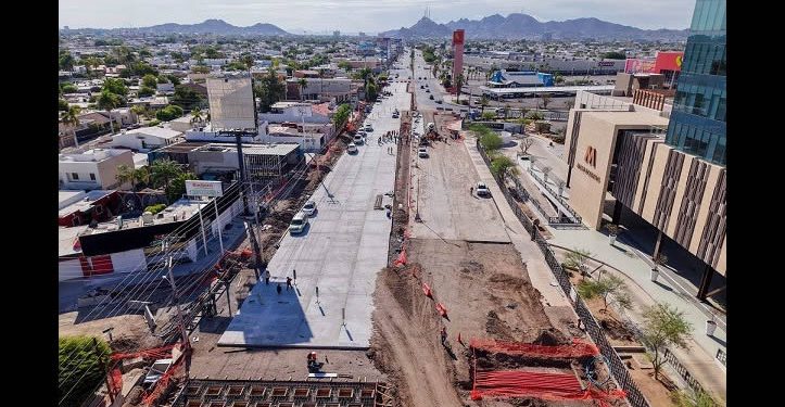 Siete meses después de haberse iniciado obra del Paso a Desnivel lleva un 40 por ciento de avance