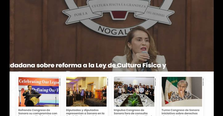 Moderniza Congreso de Sonora su portal web