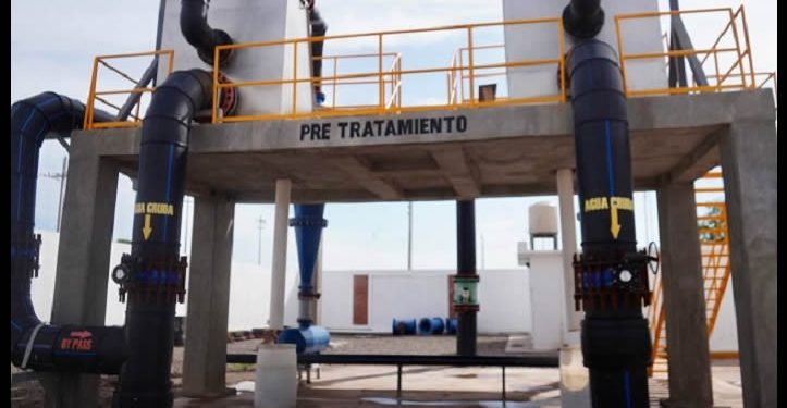 Supervisa Durazo Planta Potabilizadora del Acueducto Yaqui