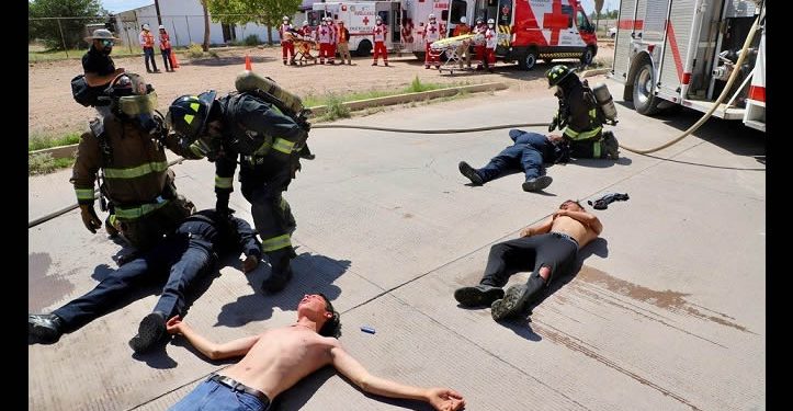 Realiza Gobierno de Sonora Simulacro Binacional 2025 Dinapreq en Agua Prieta