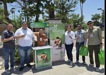 Instala Partido Verde un módulo de “Ecoafiliación” en el Jardín Juárez