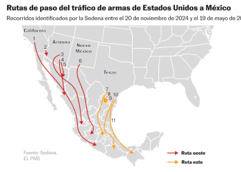 La lucha estéril de México contra el tráfico de armas: “El Gobierno de Estados Unidos sabe bien de donde vienen, pero no hace nada”