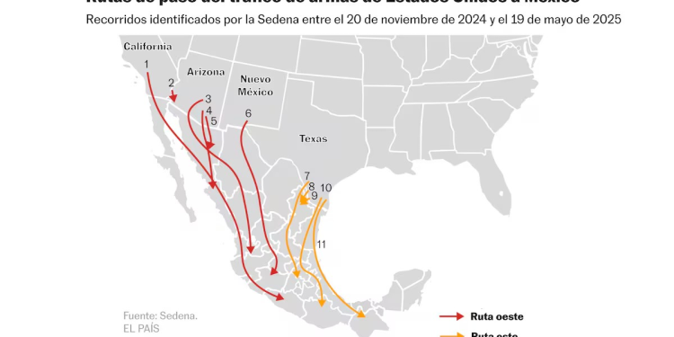 La lucha estéril de México contra el tráfico de armas: “El Gobierno de Estados Unidos sabe bien de donde vienen, pero no hace nada”