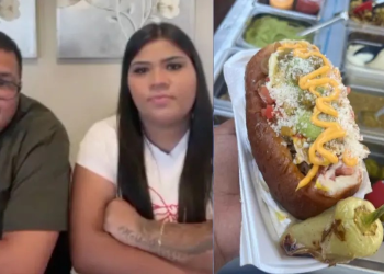 Pareja Mexicana Conquista Indio, California con sus Hot Dogs estilo Sonora