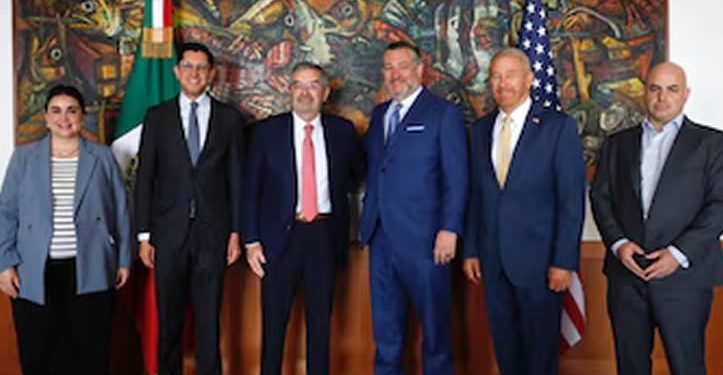 Juan Ramón de la Fuente se reúne en México con Ted Cruz, senador de Texas, dialogan sobre seguridad, agua y comercio