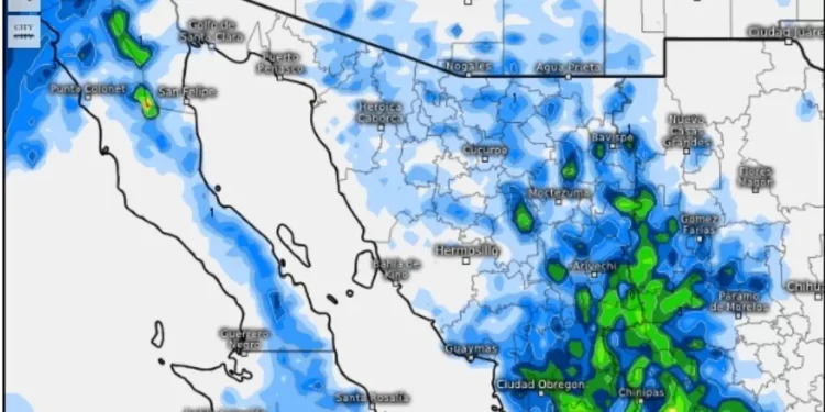 Pronóstico de Lluvias para Hoy 28 de Agosto en Sonora ¿A Cuáles Municipios Llegará?