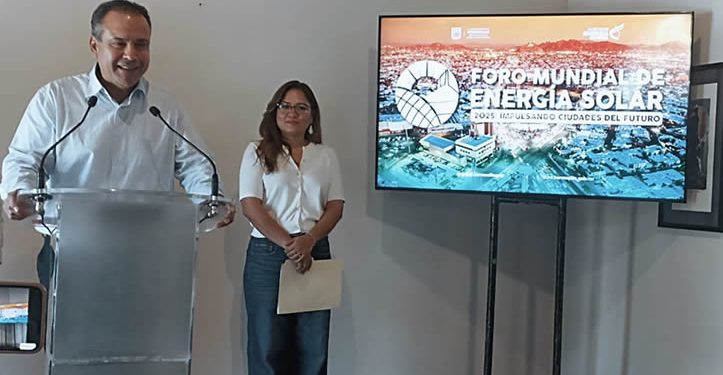 Anuncia Antonio Astiazarán Cuarto Foro Mundial de Energía Solar 2025 en Octubre