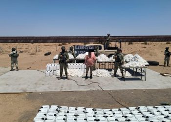 Decomisan 838 kilos de ‘cristal’ en zona fronteriza