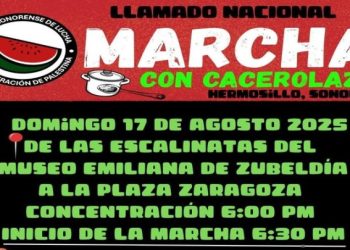 Sonora se suma a la protesta nacional para exigir la ruptura de relaciones con Israel