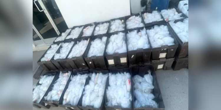 Cae transportista con más de 1.5 toneladas de metanfetamina en Sonora