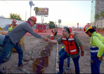 Lleva 51% de avance la obra de paso a desnivel de Colosio y Solidaridad: Astiazarán