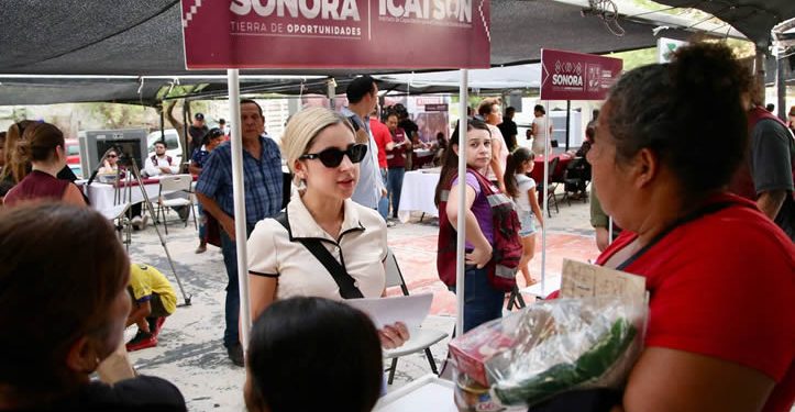Beneficia “Sonora Atiende” a familias de la colonia Altares, con servicios gratuitos