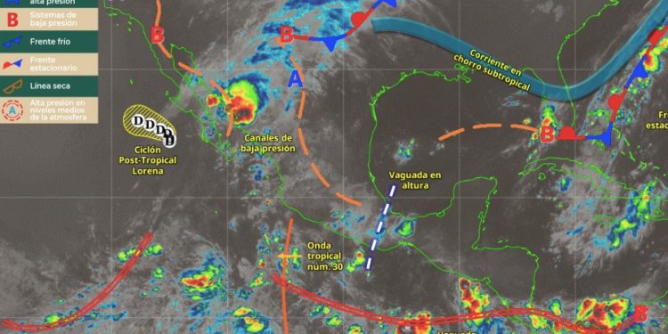 Aunque disminuido en poder, “Lorena” no le falló a Sonora y Sinaloa y deja lluvias relevantes