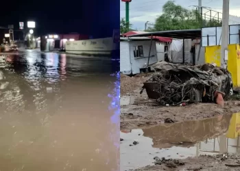 Inundaciones en Hermosillo; Vehículos Fueron Arrastrados