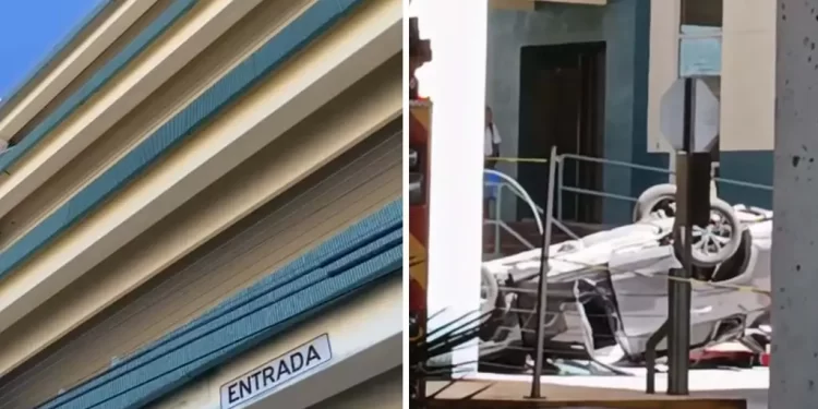 Mujer Cae de un Segundo Piso de Estacionamiento A Bordo de su Vehículo en Hospital de Hermosillo