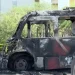 Camión de Transporte Urbano se Incendió Totalmente Frente al IMSS, en Hermosillo