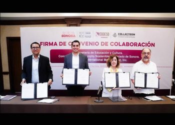 Participa UES en convenio de educación dual encabezado por la SEC y Collectron International Management