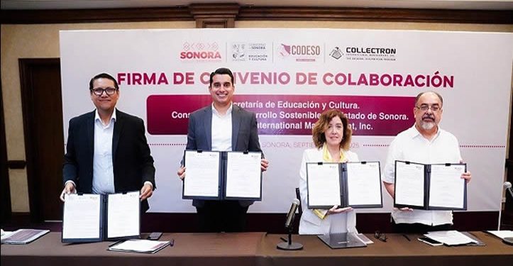 Participa UES en convenio de educación dual encabezado por la SEC y Collectron International Management