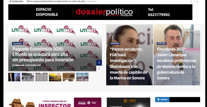 EDITORIAL: Al cumplirse XXII años de Dossier Político