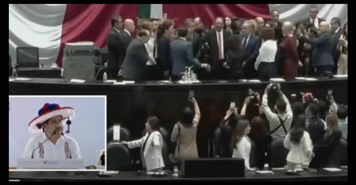 En 3 minutos y sin mensaje alguno, Rosa Icela entrega Primer Informe de Sheinbaum al Congreso