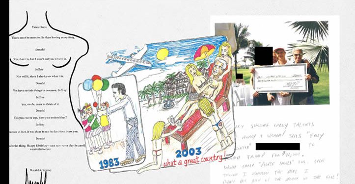 Chistes de mal gusto, fotos comprometedoras y el dibujo de una mujer desnuda atribuido a Trump: qué hay en el libro de cumpleaños de Epstein