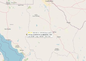 Detectan leve sismo desde Madera; epicentro en Sonora