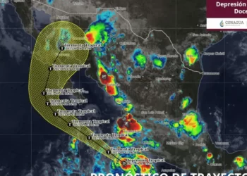 Se forma la depresión tropical Doce-E en el Pacífico con trayectoria hacia Sonora