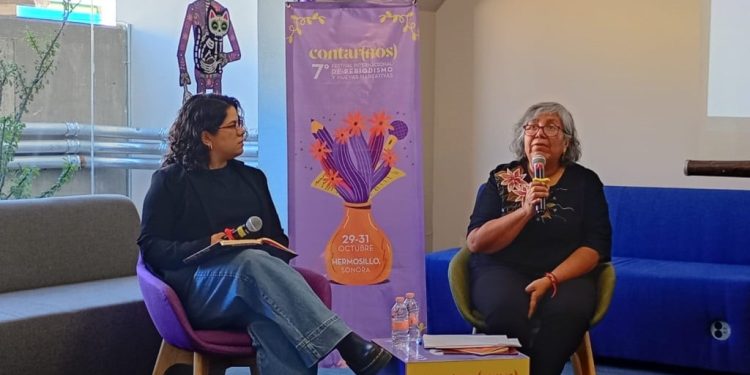 “A los periodistas los matan los narcos, los gobiernos y los funcionarios”: dijo Griselda Triana en el festival de periodismo Contarnos Mx