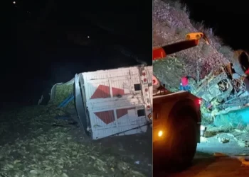 Tráiler Cargado de Elotes Volcó y Cayó sobre Auto en Carretera Ímuris-Cananea; Una Persona Murió