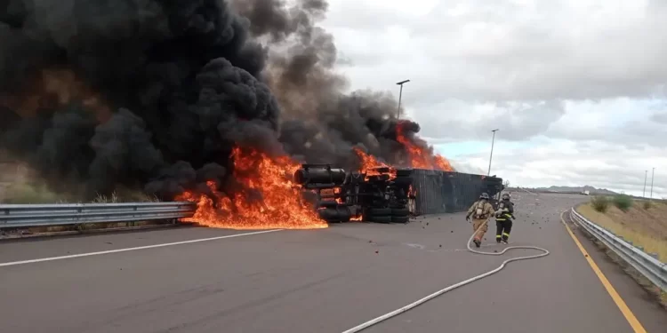 Detienen a Dos Personas por Transportar Presunto Hidrocarburo Ilegal en Carretera Guaymas-Hermosillo