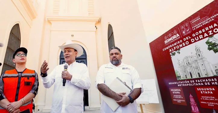 Recupera Durazo el patrimonio histórico con entrega de segunda etapa de restauración de Catedral de Hermosillo