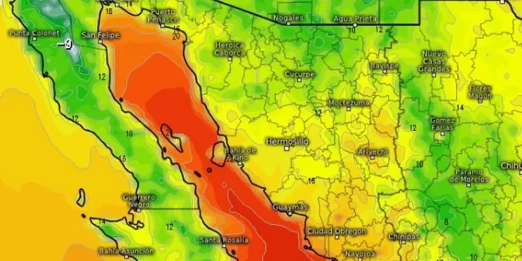 Frente frío número 7 provocará descenso de temperaturas y vientos en Sonora, advierte PC