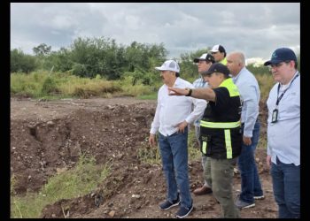 Realiza Javier Lamarque recorrido de supervision tras lluvias en Cajeme 