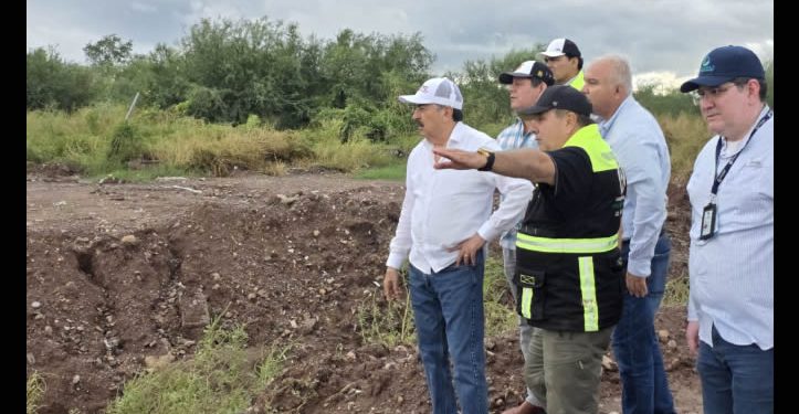 Realiza Javier Lamarque recorrido de supervision tras lluvias en Cajeme 
