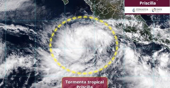 Priscilla ya es tormenta tropical y se prevé que evolucione a huracán
