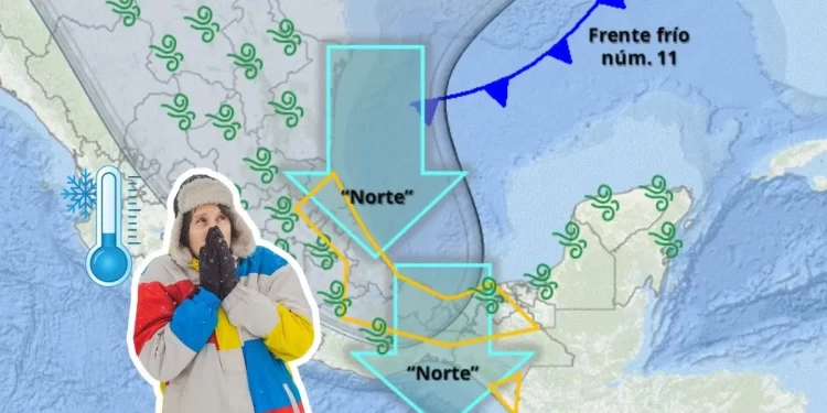 Ingresará frente frío número 11 con rachas de vientos cercanas a los 60 km por hora en Sonora