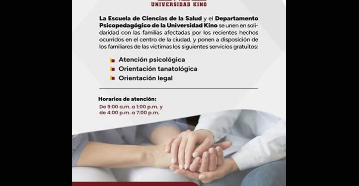 UNIKINO ofrece servicios de atención psicológica a familiares deudos de Waldos